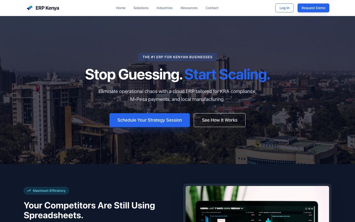 ERP Kenya — Cloud ERP platform